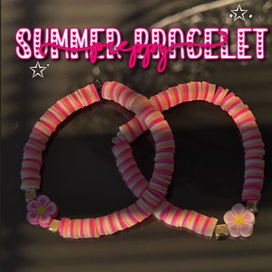 Preppy summer beaded bracelet