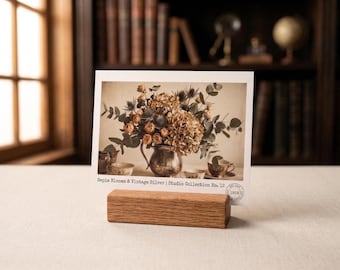 Elegant Wooden Tabletop photo Holder, Card Stand, Name Tag Holders, Invitation Stands