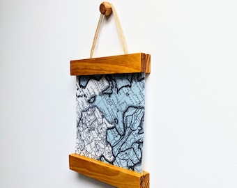 Drewniana ramka magnetyczna, wyjątkowy kolor, wykonana z naturalnego drewna.