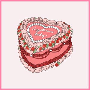 Schütze Baby Kuchen PNG, Schütze PNG, Schütze Geburtstagstorte PNG, Astrologie PNG, Sternzeichen svg, Süßer Kuchen svg, Ästhetischer Kuchen svg