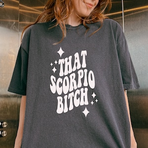 That Scorpio Bitch SVG PNG, Zodiac Star Sign, Funny svg, Birthday svg Retro Wavy Text SVG, Digital Cut Files For Cricut & Silhouette
