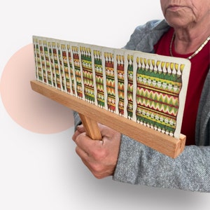 Porta carte da gioco in legno di rovere faggio | Portacarte per bambini anziani disabili con o senza maniglia | Regalo unico fatto a mano