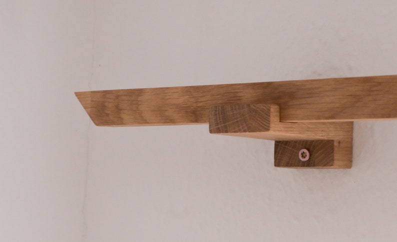 Gardinenstange Holz Eiche Buche 120 240 cm Home Decor Wohnidee Custom Boho Nordisch Minimalistisch Vorhanghalter Handgemacht Geschenk Bild 5
