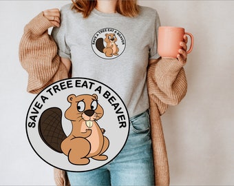 ビーバーTシャツ ショッキングTシャツ 笑える言葉Tシャツ
