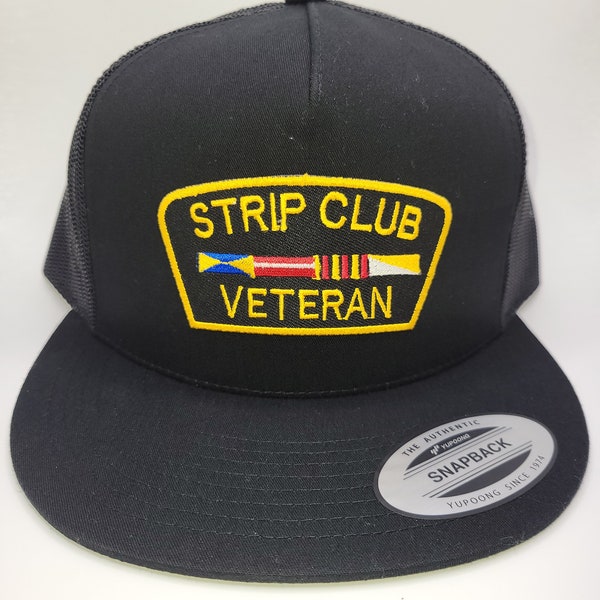 Strip Club Veteran funny trucker hat 9 colors