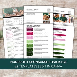 Sponsorship Levels Template, Nonprofit Sponsor Level Flyer, Nonprofit Event Sponsorship Package, Christmas Donation Flyer Level Canva