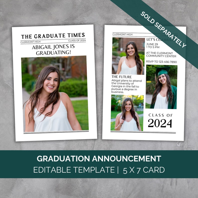 Male Graduation Invitation Template Guys, Graduation Invitation Template For A Male, Graduation Party Invites Downloadable Canva Open House image 8