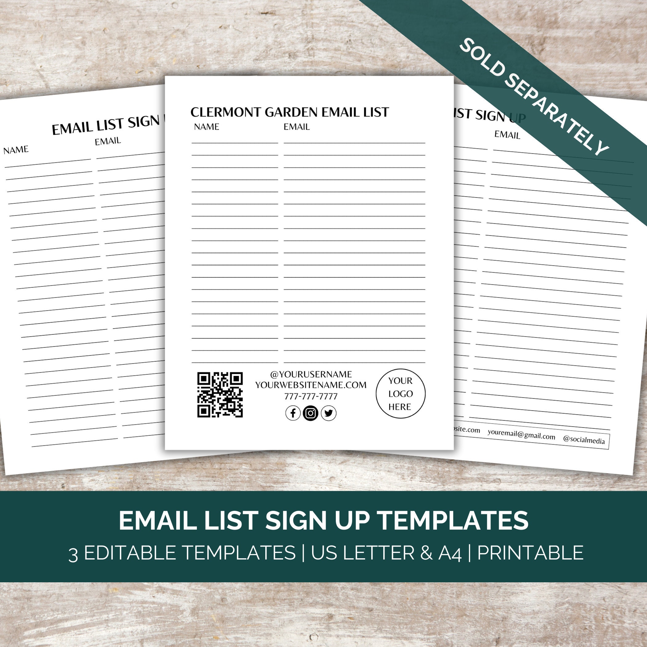 Editable Silent Auction Item Template, Silent Auction Bundle, Silent Auction Bid Sheet Printable ...