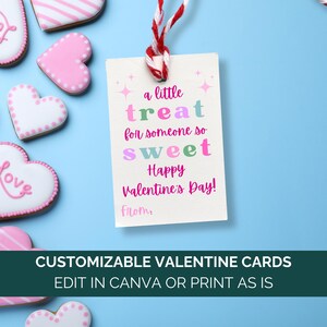 Modèle de toile d'étiquette de Saint-Valentin gourmandise, étiquette à biscuits chérie de la Saint-Valentin, étiquette-cadeau pour la classe des enseignants, étiquette de faveur d'appréciation du personnel
