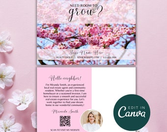 April Real Estate Postcard, Spring Realtor Postcard Template, Spring Real Estate Mailer, Real Estate Farming Postcard Realtor Marketing