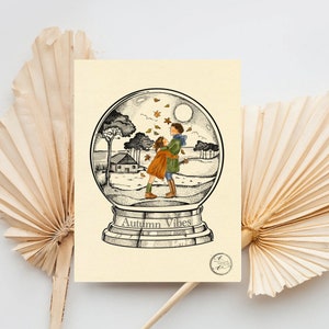 Couple/autumn greeting card