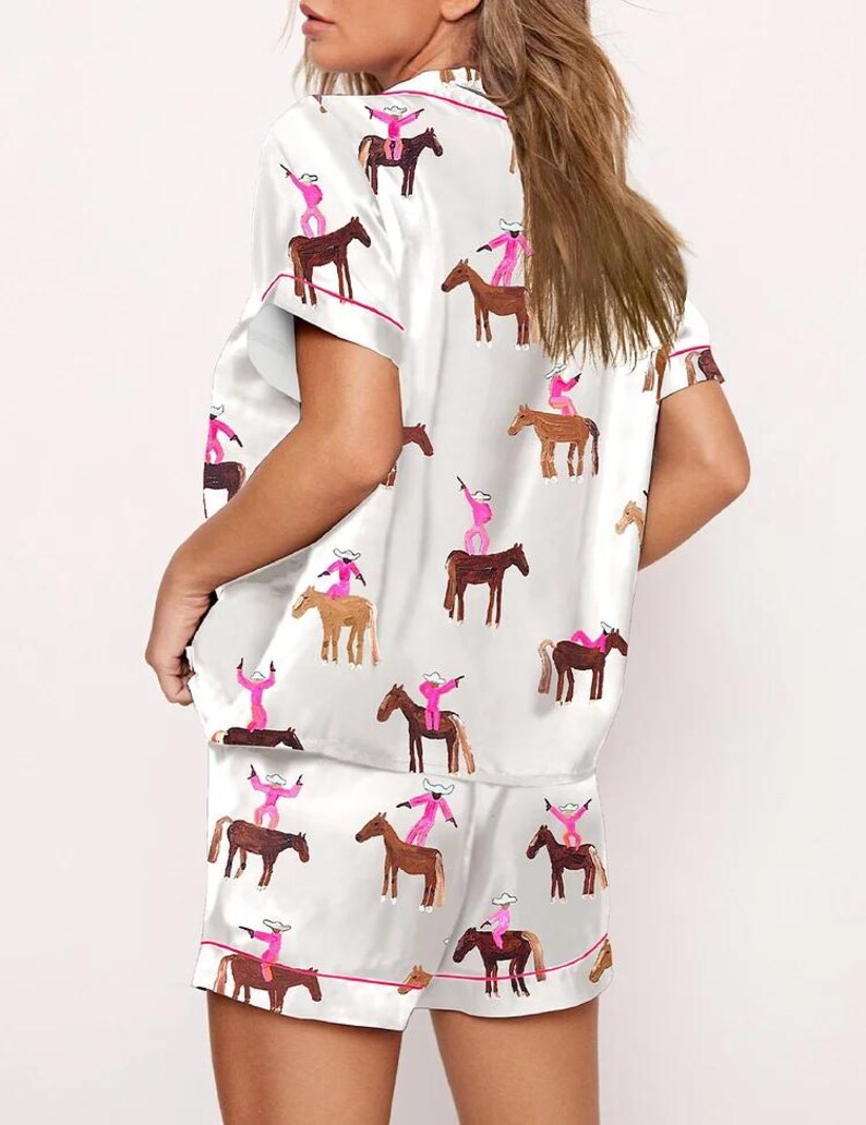 Last Rodeo Pyjamas Gangstas Paradise Cowboys Horses Rodeo Pajama Set, Gangstas Horses ...