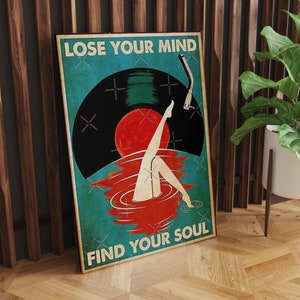 Tin Signs Vintage Funny Lose Your Mind Find Your Soul Signs Music Poster, Ready to Hang,