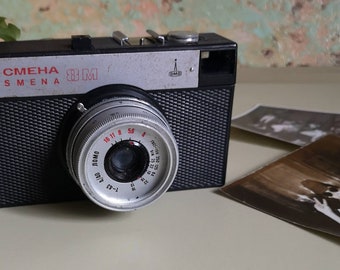 Vintage Photo Camera Smena 8M USSR vintage 35mm Film Camera Vintage Photography Gift for Retro Lover