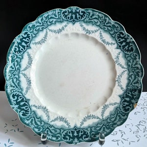 Vintage Verona Alfred Meakin Dinner Plate, Semi-Porcelain, Blue Decor, 1940s Tableware