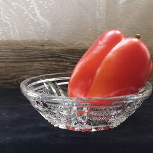 Bohemian Vintage Crystal bowl, Cut Crystal bowl, Lead Crystal bowl, Antique bowl, Small Bowl, Wedding decor