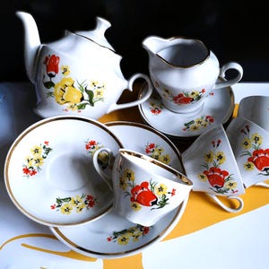 Vintage Riga Porcelain Tea Set – &quot;Arija&quot; Series (1980s)