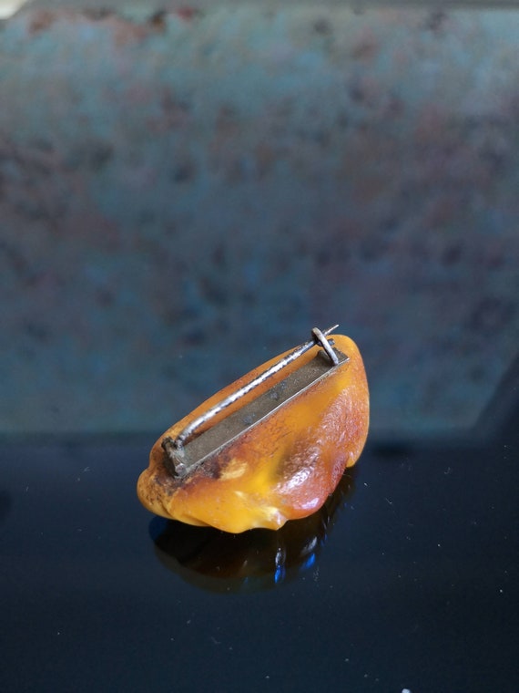 Vintage Baltic Amber Brooch Natural Amber Brooch … - image 8