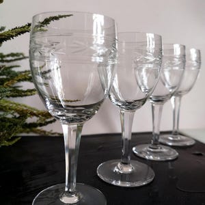 Vintage Swedish Crystal Set of 4 Glasses Old Alcohol Glasses Drinkware Liqueur Glasses Tasting Glasses Bar Retro Glasses Collectible