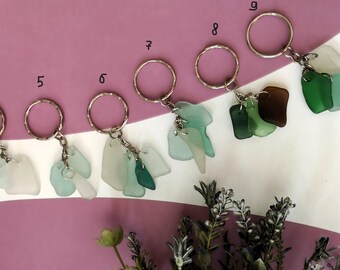 手作りのシーグラスキーホルダー – ユニークでナチュラル - Etsy 日本