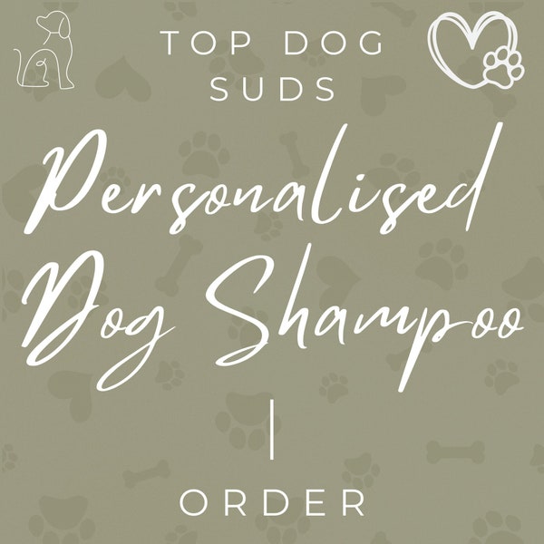 Personalised Dog Shampoo - Perfect Gift for Dog Owners and Breeds - 300ml Bamboo Bottle - Vegan Friendly and Cruelty Free - Premium Grooming