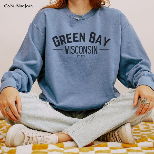 Green Bay, Wisconsin Unisex Comfort Colors | Wisconsin Gift