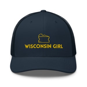 Wisconsin Girl Trucker Hat Cap | Wisconsin Badgers | Green Bay Packers | Wisconsin Gift