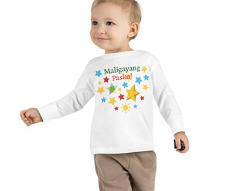 Maligayang Pasko Matching Christmas Outfits - Toddler Long Sleeve Tee