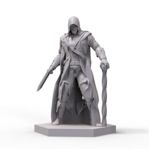 Elf Assassin Action Figure D&S Character - High-Quality .STL 3D Printable Model