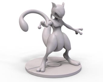 Arquivo STL da figura de ação do Mewtwo