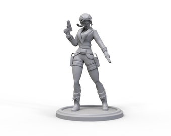 Figura de acción de Lara Croft, estatua tributo, archivo STL imprimible.
