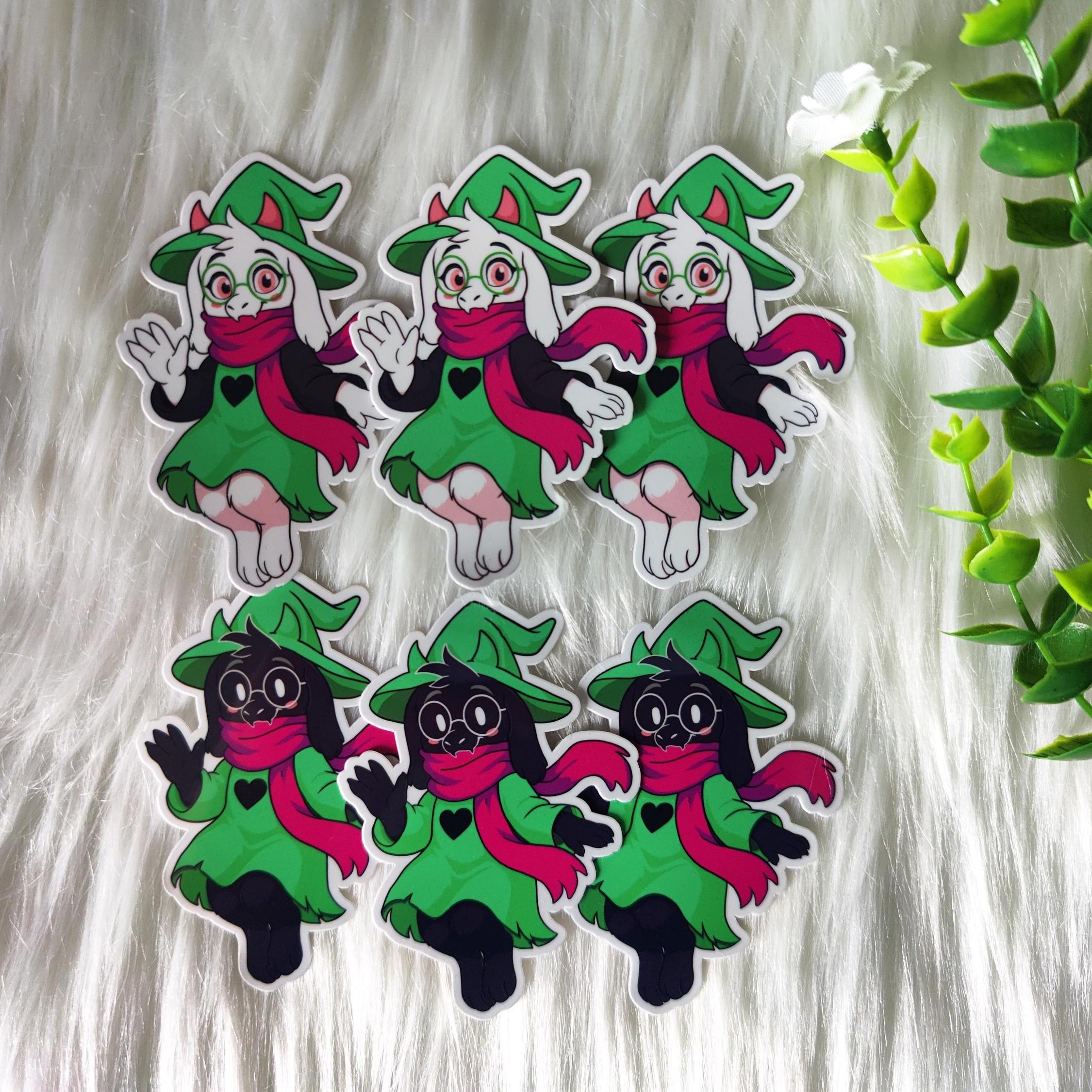 Dead Ralsei Sticker Ralsei Sticker – Black or White | Deltarune-inspired Vinyl Sticker (2 ...