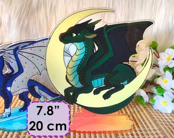 Wings of Fire MEGA Acrylic Standee / Flat Figurine – 7.8" - Glory, Darkstalker, Peril, Tsunami, Clay, Qibli, Cricket