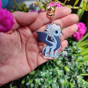 Zim Electric Prince Dragon Keychain – 2.5&quot; Clear Acrylic