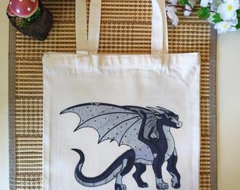 Bolsa de lona con alas de dragón de fuego - Arte de fan de Whiteout