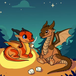 Sticker - Ton rösten Marshmallows über Peril Bild 1