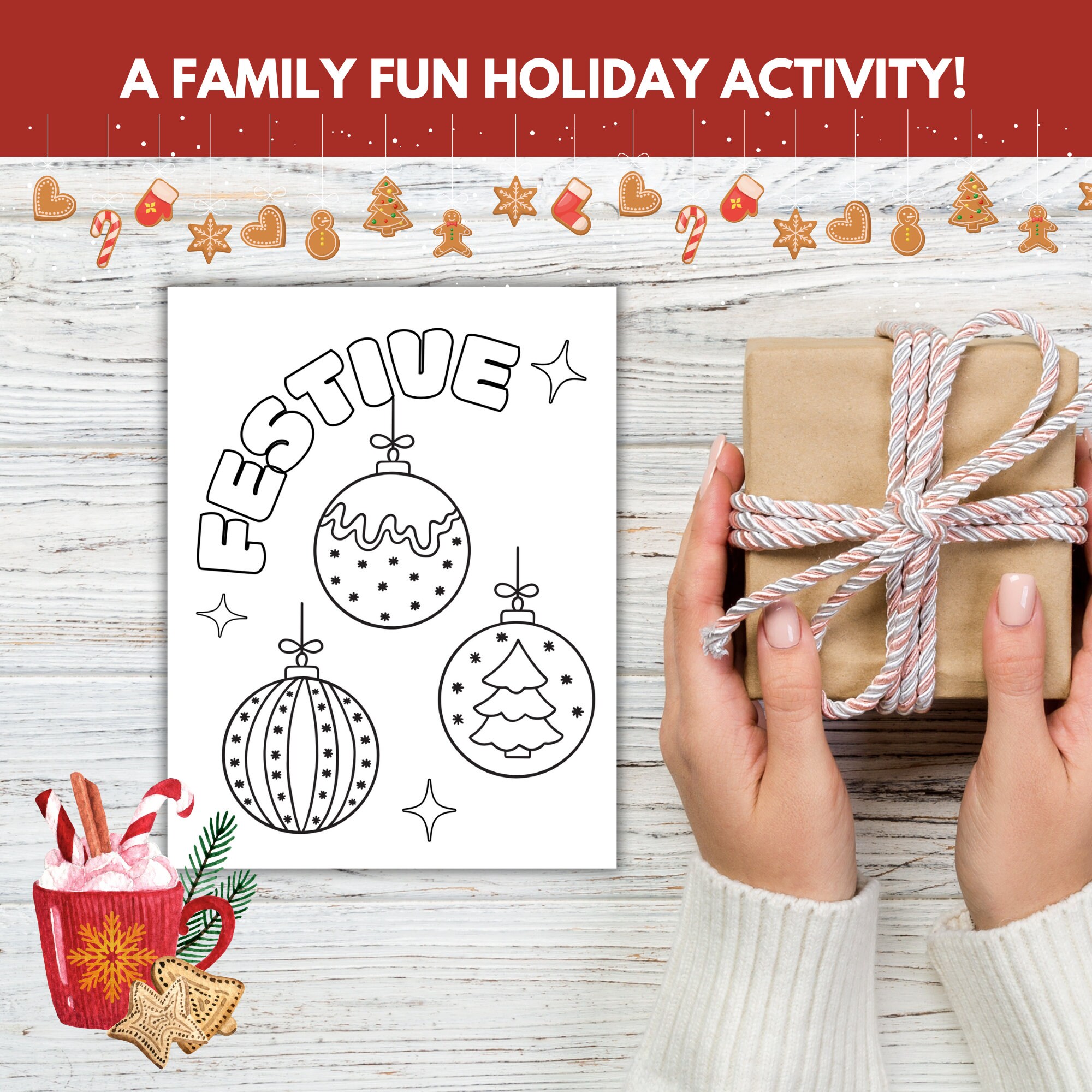 Christmas Coloring Pages, Christmas Activity, Christmas Printable ...