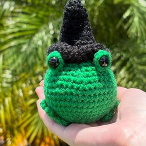 Frog Wizard Amigurumi Stuffed Animal Collectible Toy