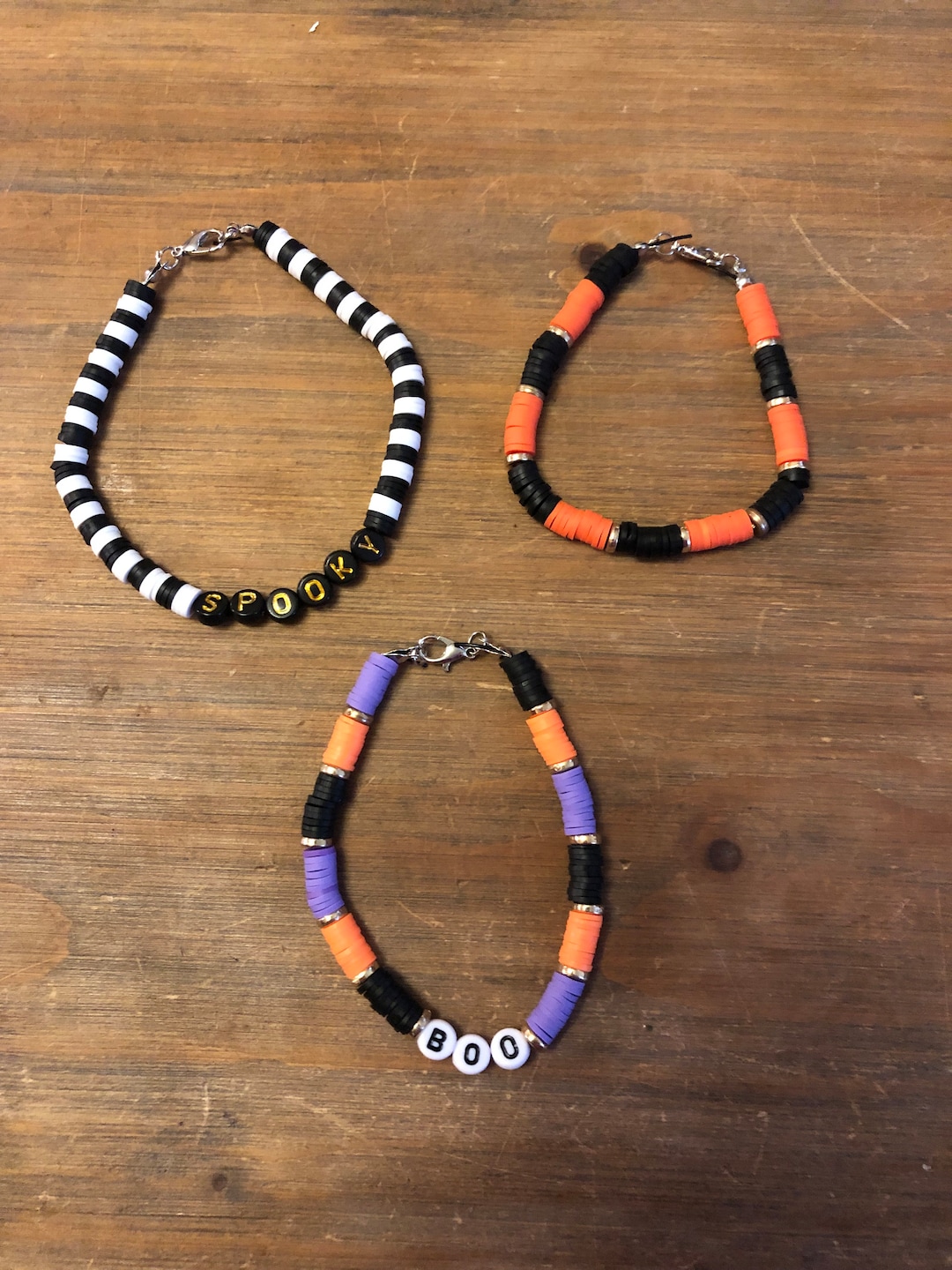 Halloween Clay Bead Bracelets Made to Order Handmade Etsy UK