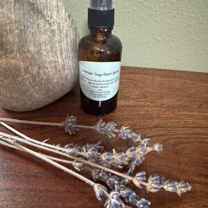 Lavender Sage Room Spray Linen Spray/ Goldstone Infused Crystal