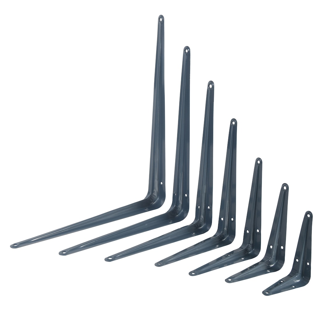 Neptune Grey Shelf Brackets Wall Bracket Supports Shelving Etsy