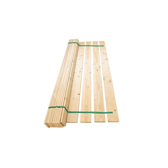 Super King 6ft Wooden Replacement Solid Pine Flat Bed Slats Webbed