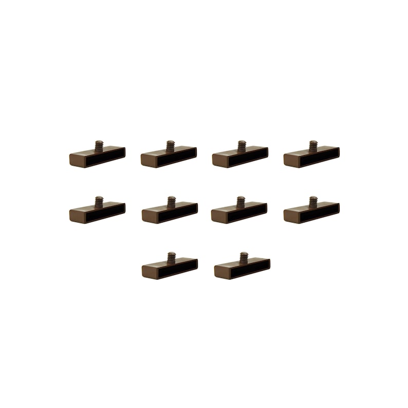 70mm Bed Slat Holders Caps for Wooden Frames 1 Prong Pack of 10 image 5