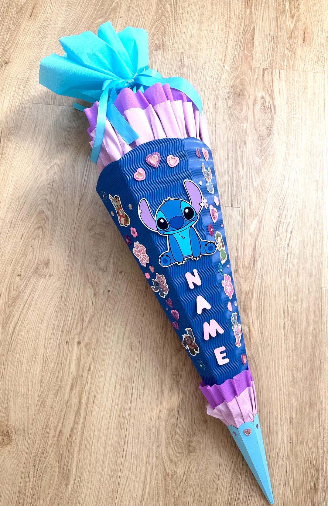 Schult te Zuckert te Lilo Stitch Angel Personalisierbar 