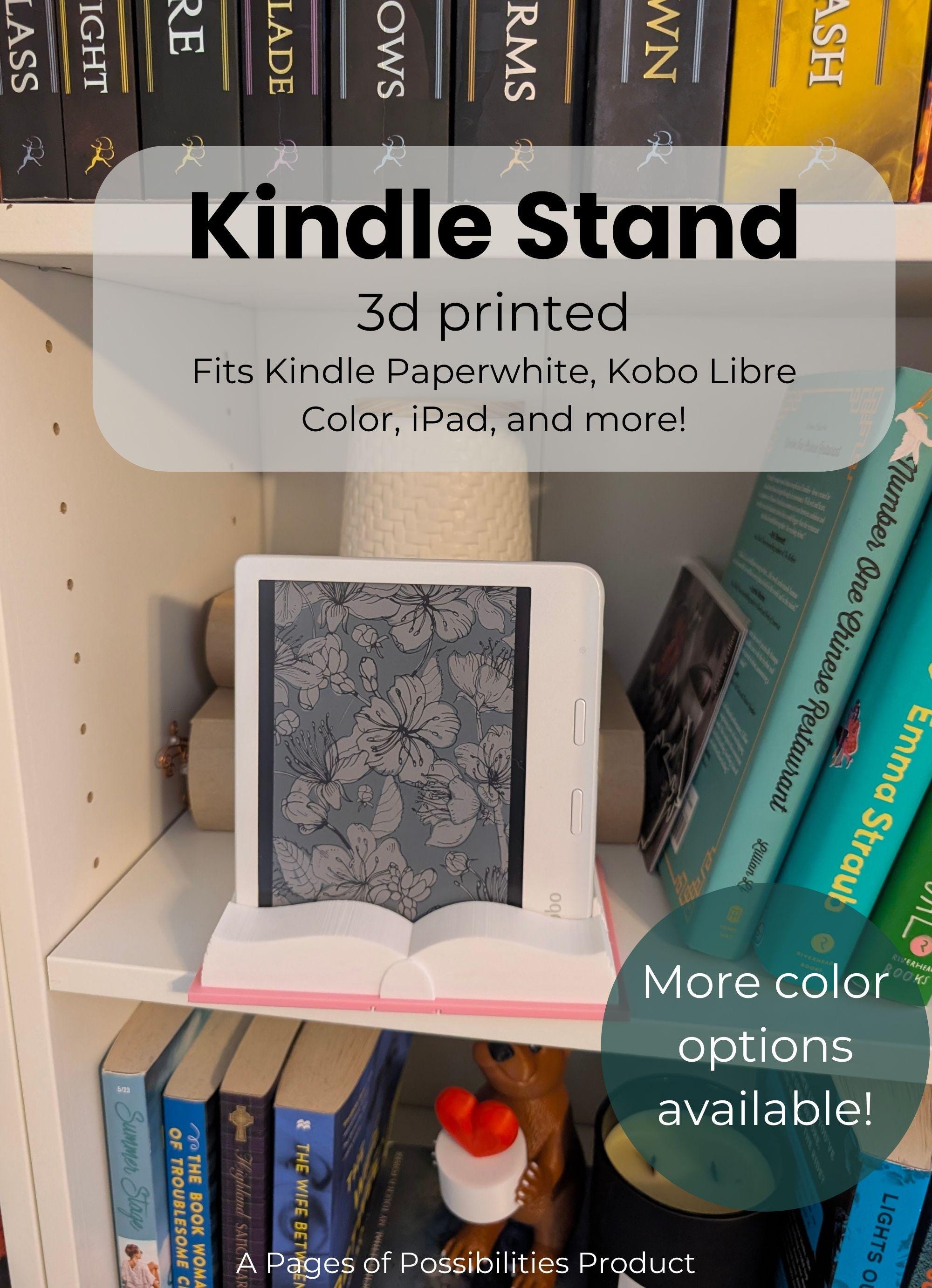 3D Printed Bookish Kindle Stand: E-reader & Tablet Display - Etsy