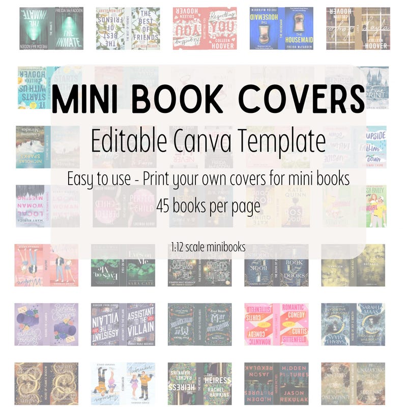 1 Mini Book Blanks - Etsy