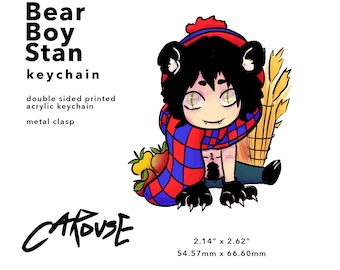 Bear Boy Stan Acrylic Keychain