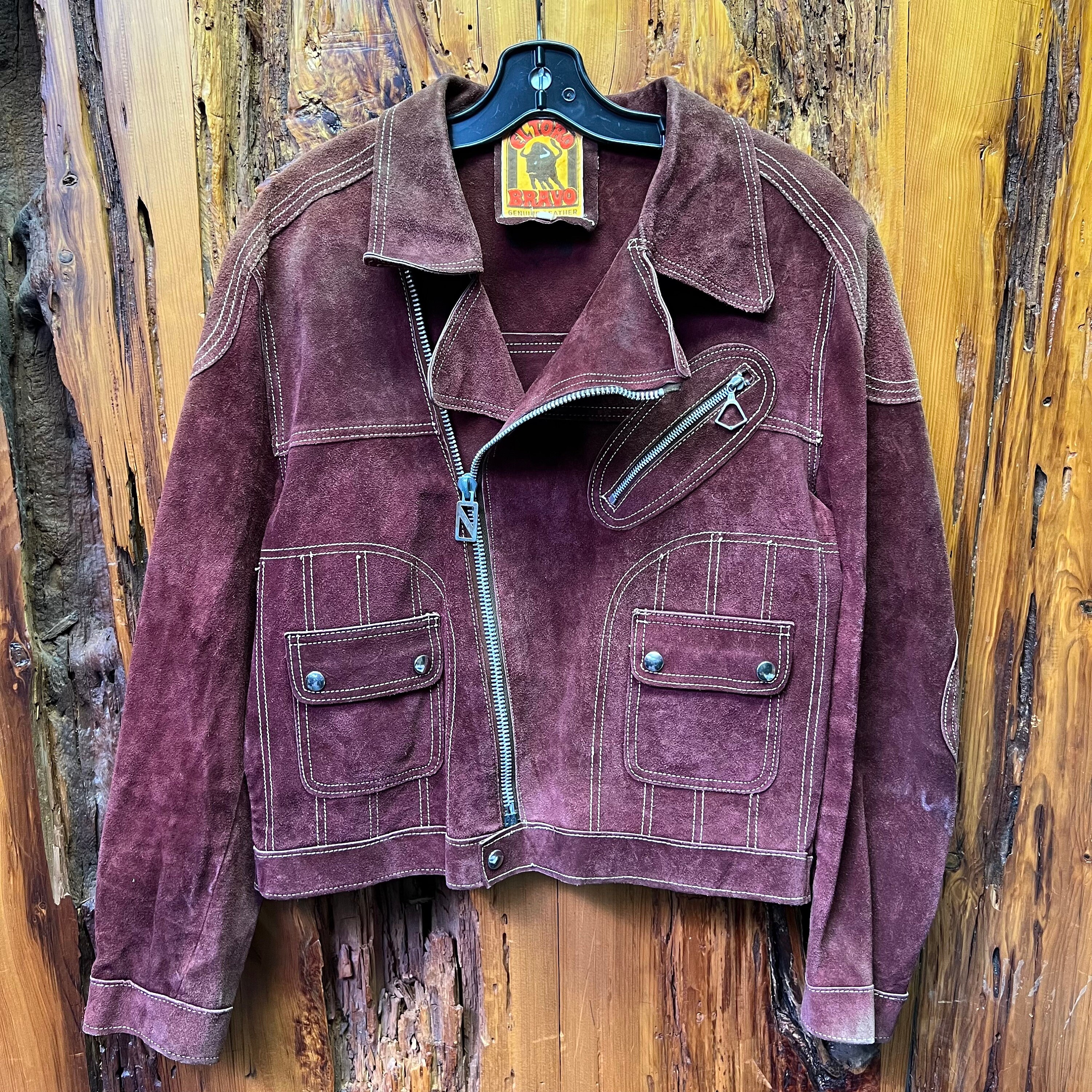 Vintage 70s El Toro Bravo Leather Rider Jacket Size 42 - Etsy