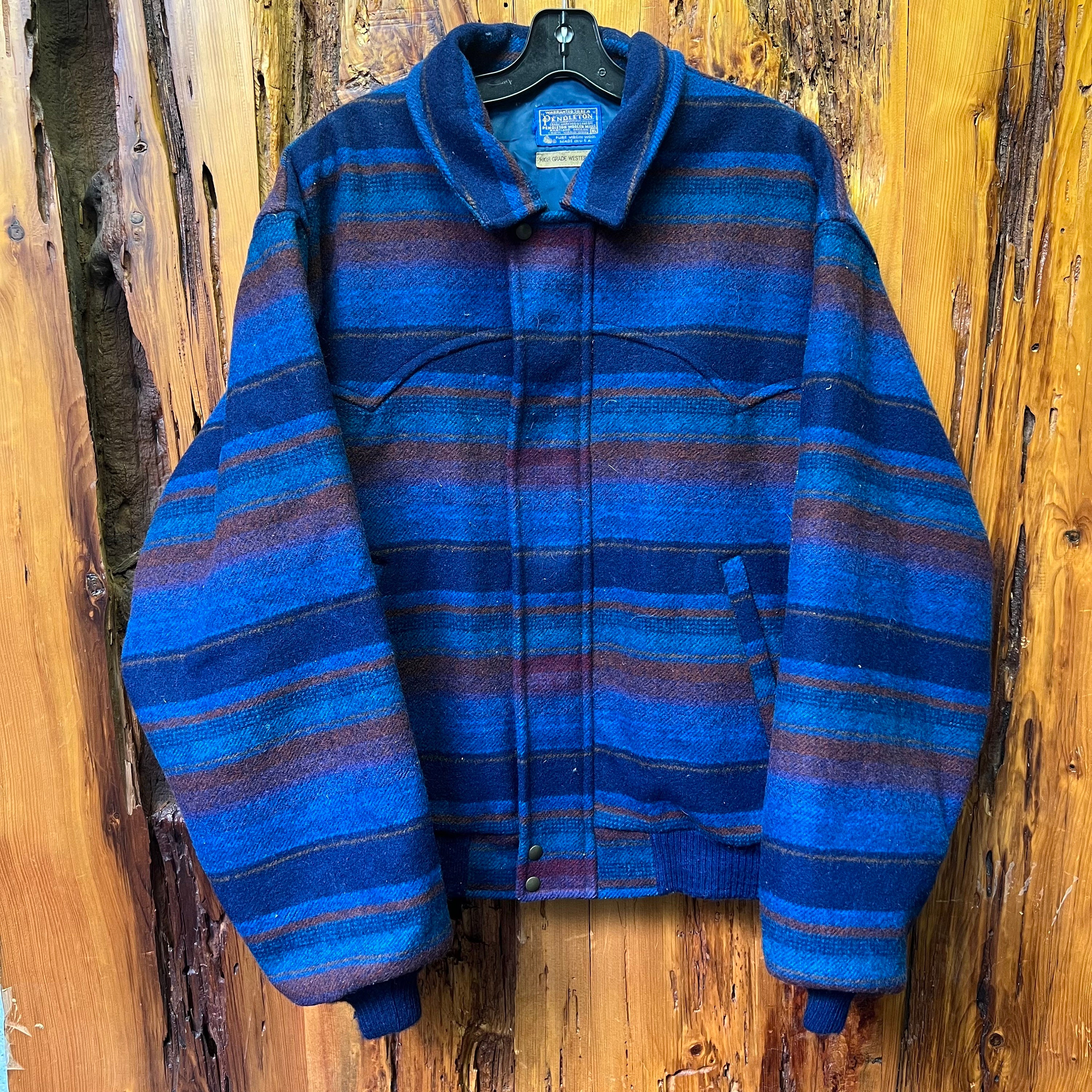 Vintage 80s Pendleton Wool High Grade Western Wear Virgin Wool