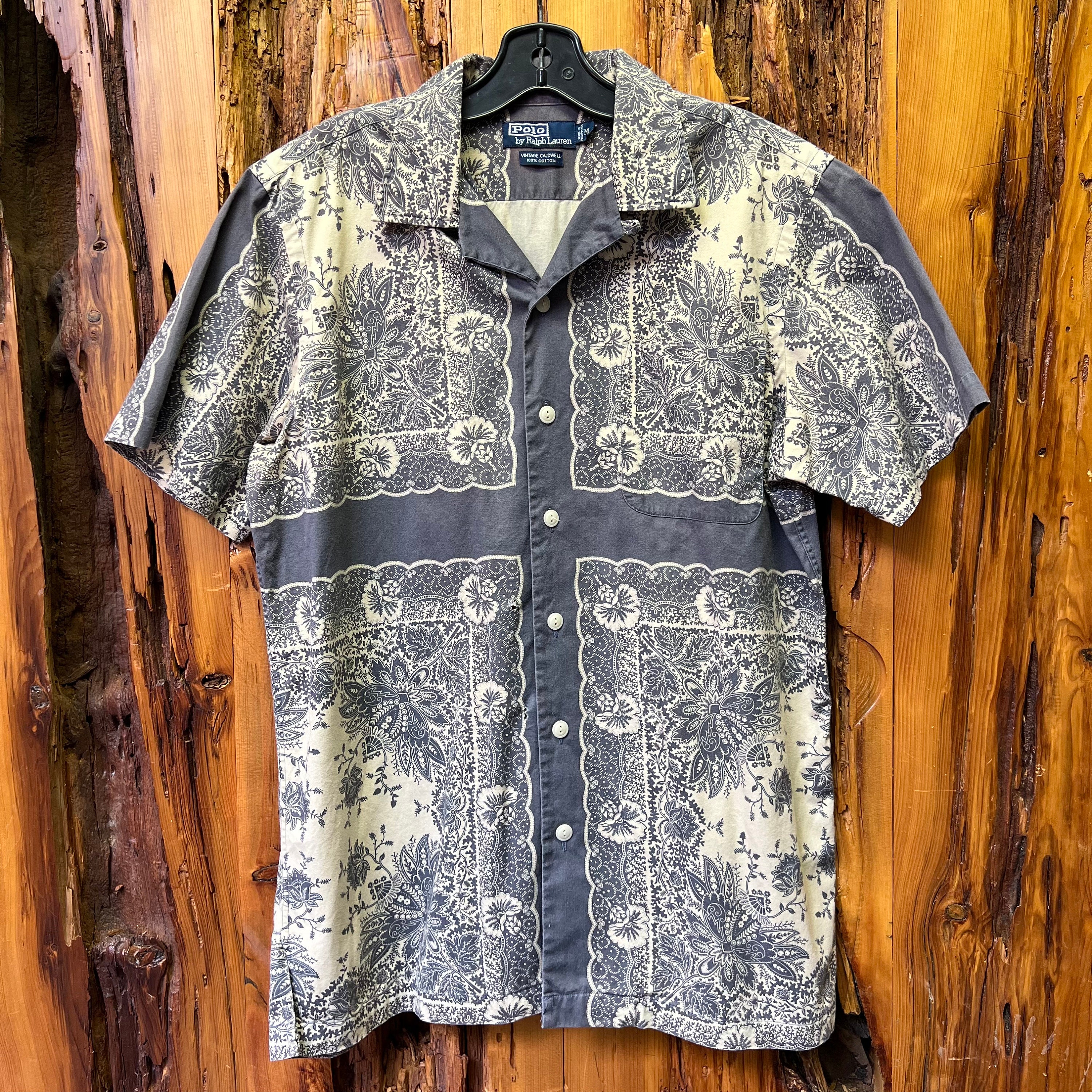 Vintage 80s-90s Polo Ralph Lauren Hawaiian Paisley Pattern Half